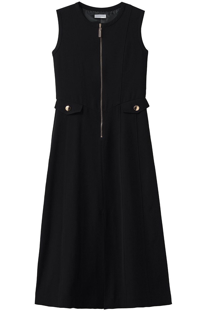 ストラスブルゴ/STRASBURGOのジョーゼット ノースリーブワンピース(ブラック/262405)