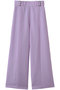 ナイロンツイル ベルト付きワイドパンツ ストラスブルゴ/STRASBURGO パープル
