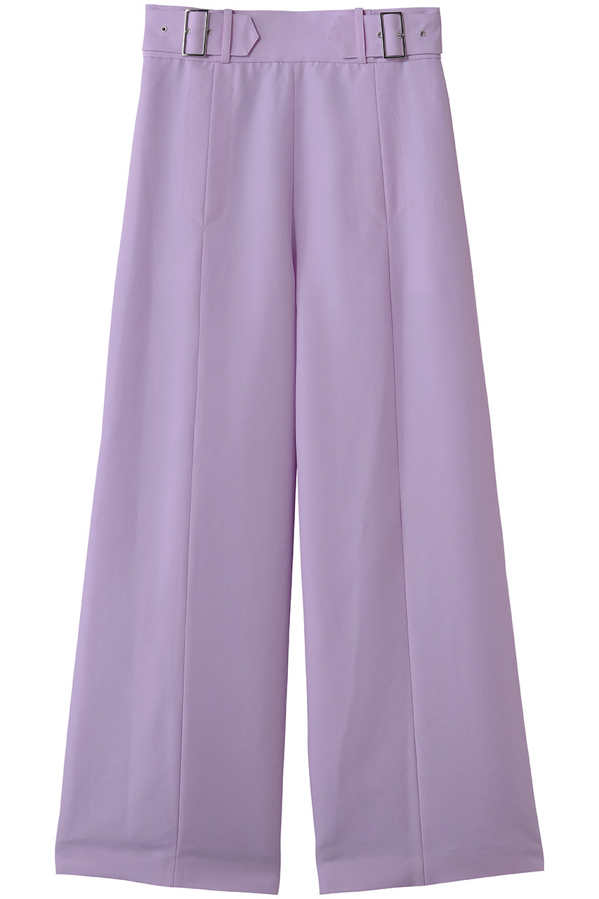 ストラスブルゴ/STRASBURGOのナイロンツイル ベルト付きワイドパンツ(パープル/262601)