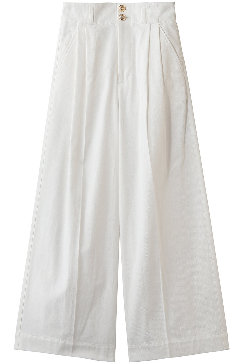 ストラスブルゴ/STRASBURGOのデニムワイドパンツ(ホワイト/262606)