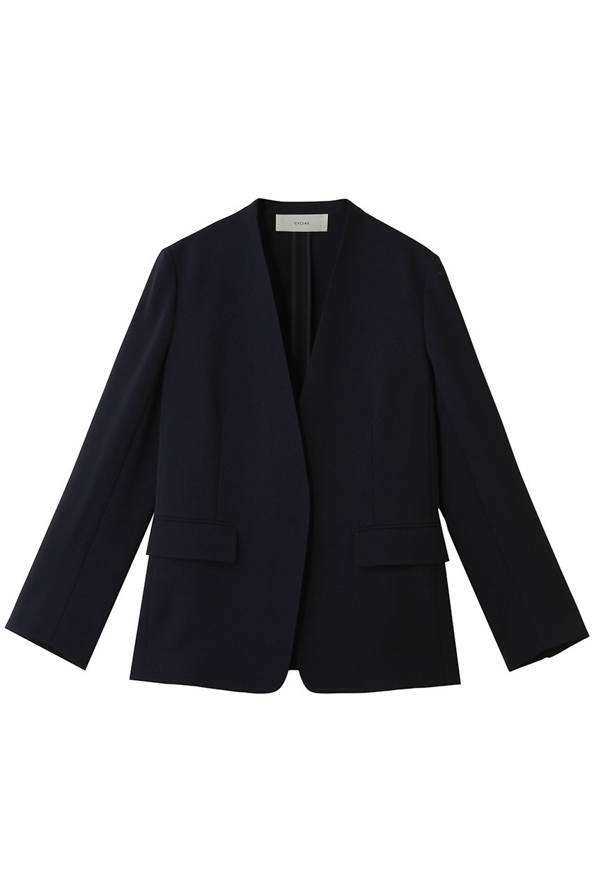 ストラスブルゴ/STRASBURGOの【CYCLAS】ダブルクロス Vネックジャケット(ネイビー/R0441012_07)