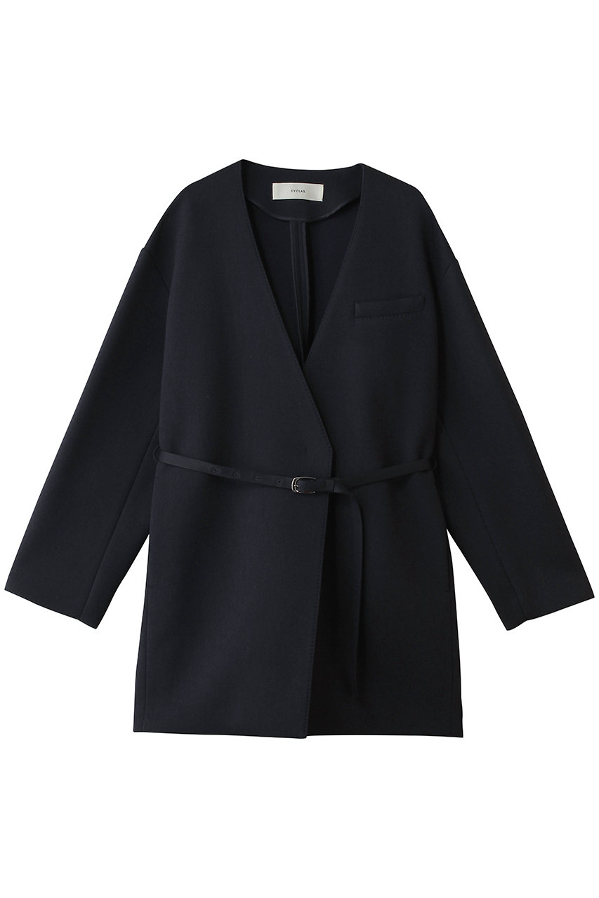 ストラスブルゴ/STRASBURGOの【CYCLAS】ベルト付き ボンディングジャケット(ネイビー/926200_1)