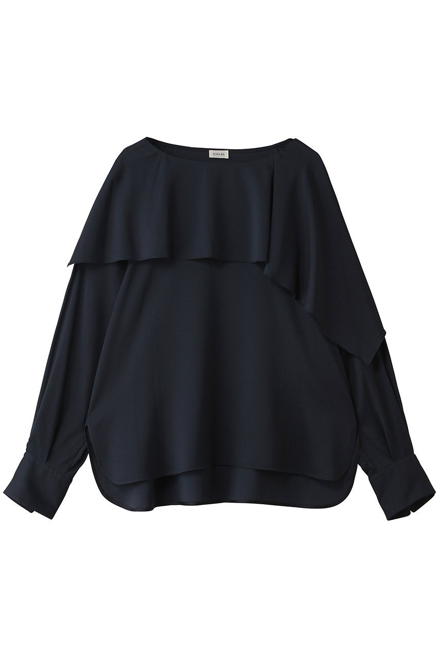 ストラスブルゴ/STRASBURGOの【CYCLAS】ケープ風 ブラウス(ネイビー/826207_1)