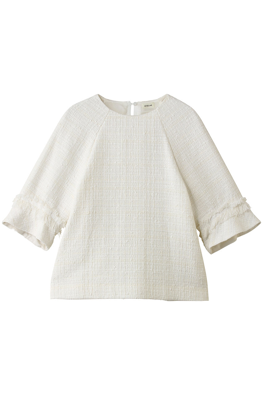 ストラスブルゴ/STRASBURGOの【CYCLAS】ツイード ブラウス(オフホワイト/826209_2)