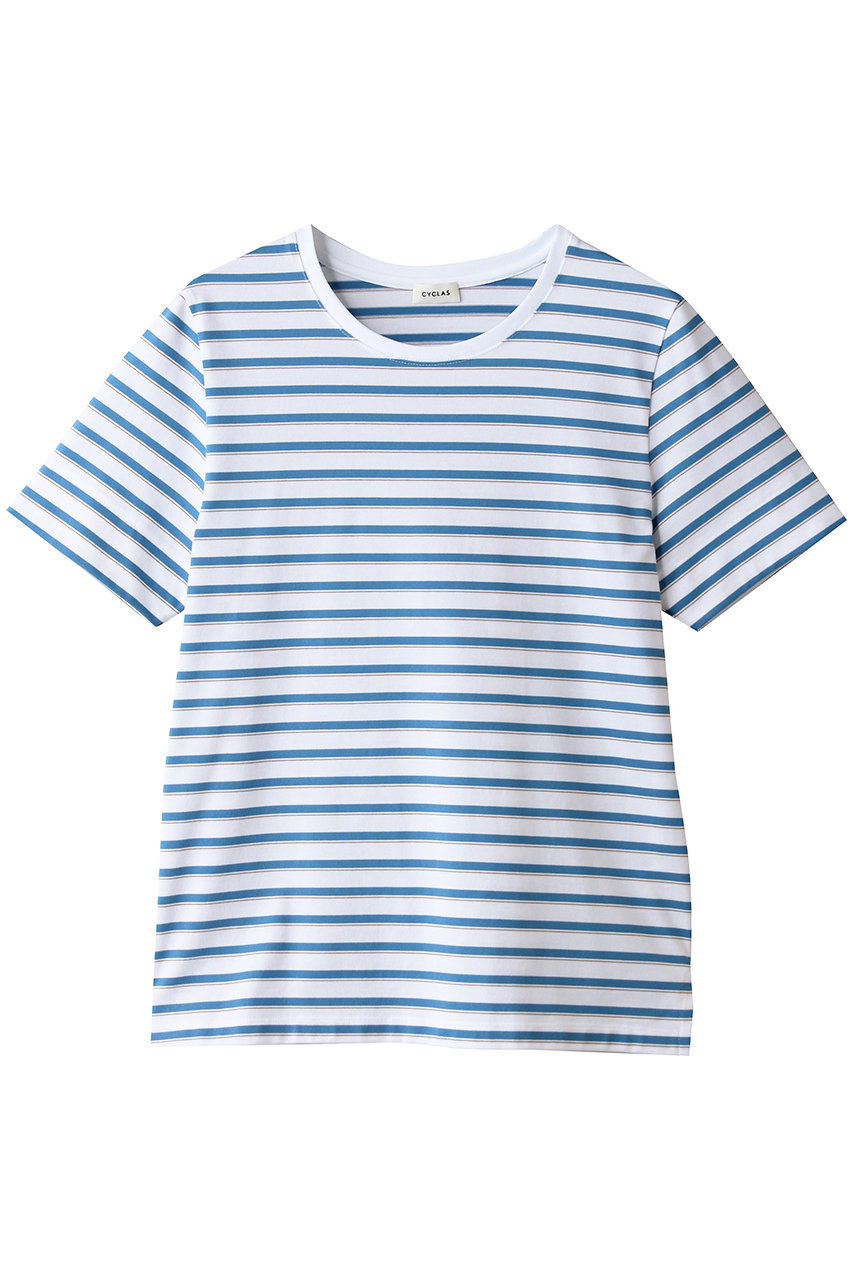 ストラスブルゴ/STRASBURGOの【CYCLAS】マルチボーダーＴシャツ(ブルー/2162626208006)