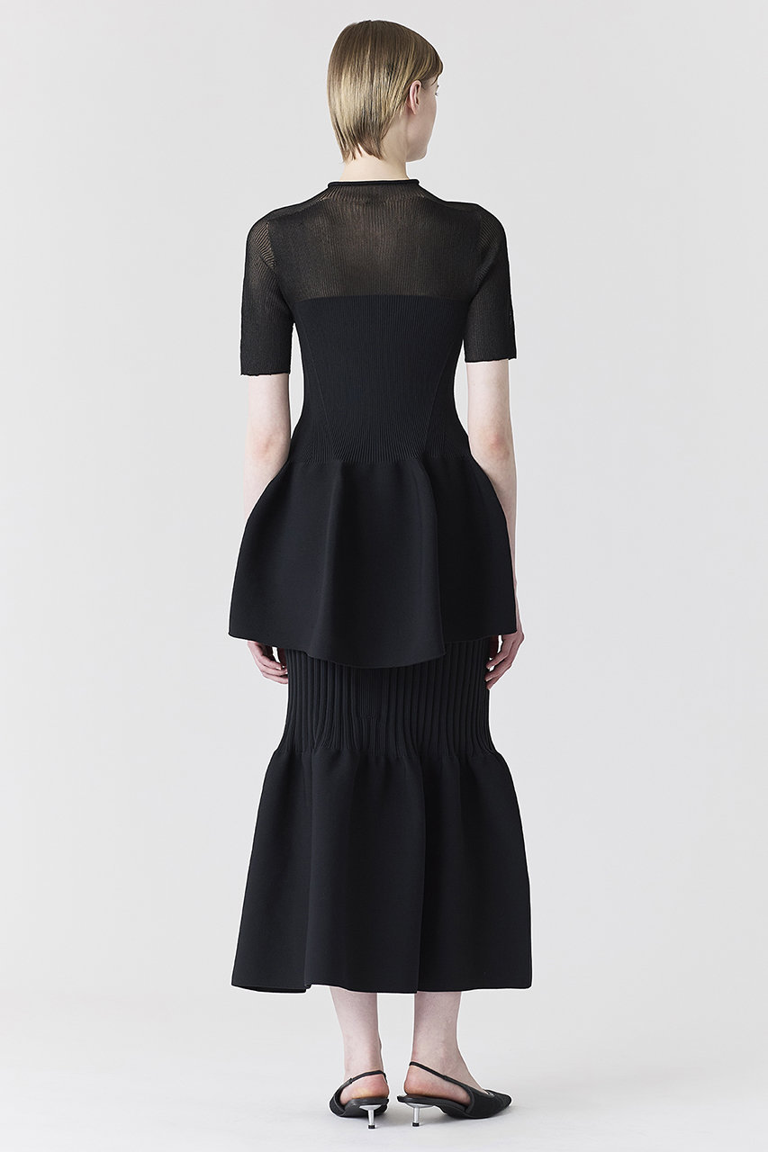 CFCL(シーエフシーエル)｜FLUTED MERMAID SKIRT/NAVY の通販｜ELLESHOP