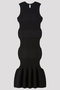 FLUTED SLEEVELESS MERMAID DRESS シーエフシーエル/CFCL BLACK