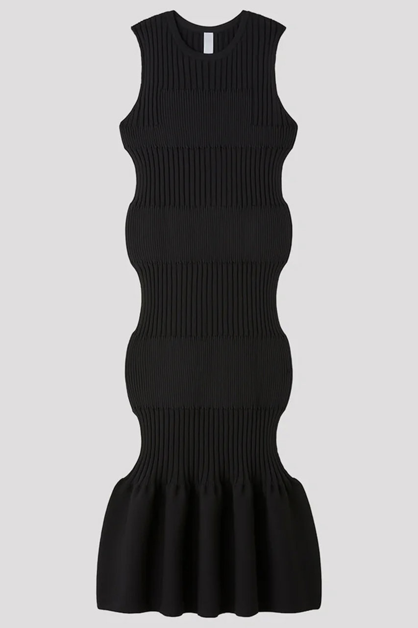 シーエフシーエル/CFCLのFLUTED SLEEVELESS MERMAID DRESS(BLACK/CF012KH137JP00)
