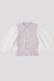 FLUTED LUCENT PUFF SLEEVE CARDIGAN シーエフシーエル/CFCL LAVENDER FOG MULTI