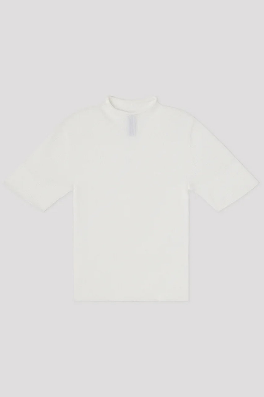 シーエフシーエル/CFCLのPORTRAIT LUCENT SHORT SLEEVE TOP(WHITE/CF012KN140JP00)