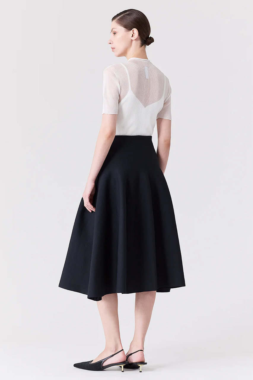 CFCL(シーエフシーエル)｜PORTRAIT LUCENT SHORT SLEEVE TOP/WHITE の