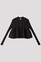 POTTERY BUST FLARE CARDIGAN シーエフシーエル/CFCL BLACK