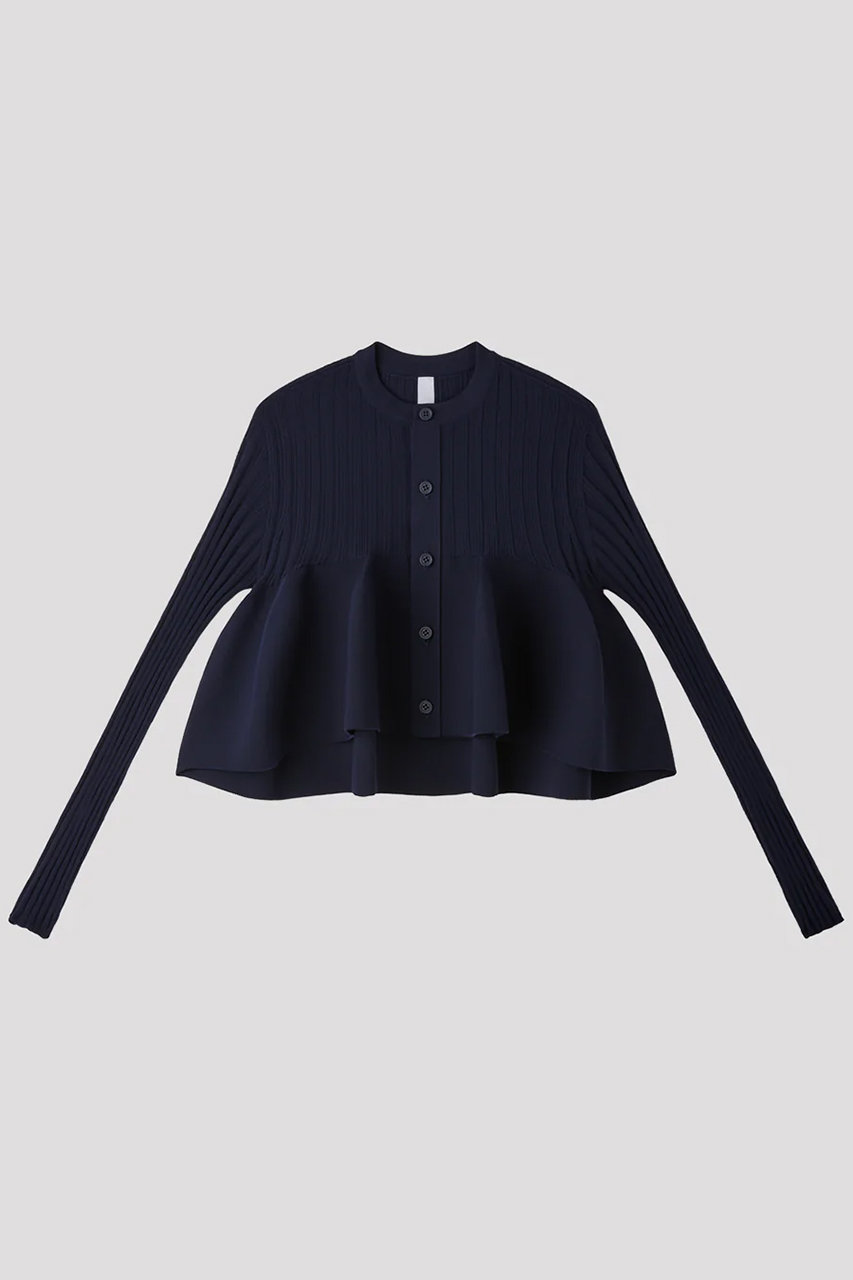 シーエフシーエル/CFCLのPOTTERY BUST FLARE CARDIGAN(NAVY/CF012KE169JP00)