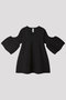 POTTERY SHORT BELL SLEEVE FLARE TOP シーエフシーエル/CFCL BLACK