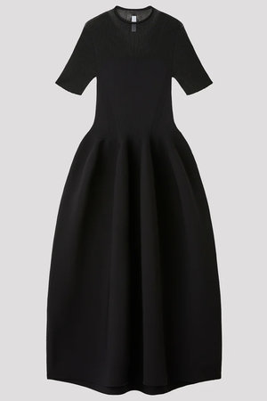 シーエフシーエル/CFCLのPOTTERY LUCENT DECOLLETAGE SHORT SLEEVE DRESS(110500/110502)