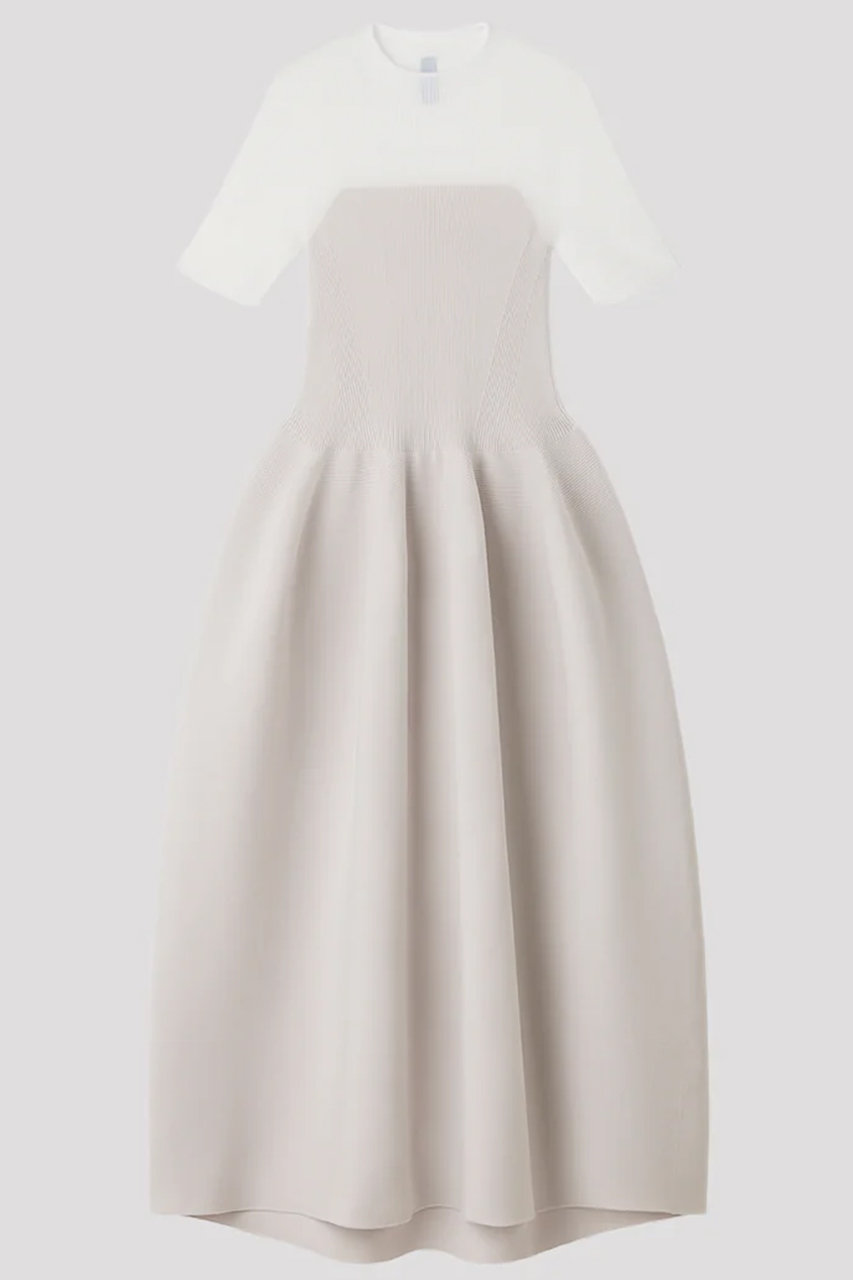 POTTERY LUCENT DECOLLETAGE SHORT SLEEVE DRESS