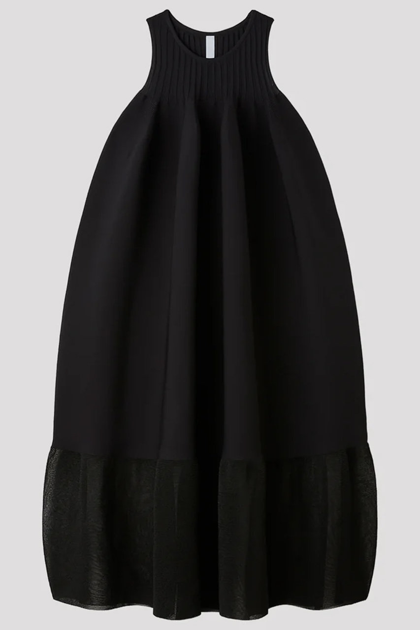 シーエフシーエル/CFCLのPOTTERY LUCENT SLEEVELESS BUST FLARE DRESS(BLACK/CF012KH171JP00)