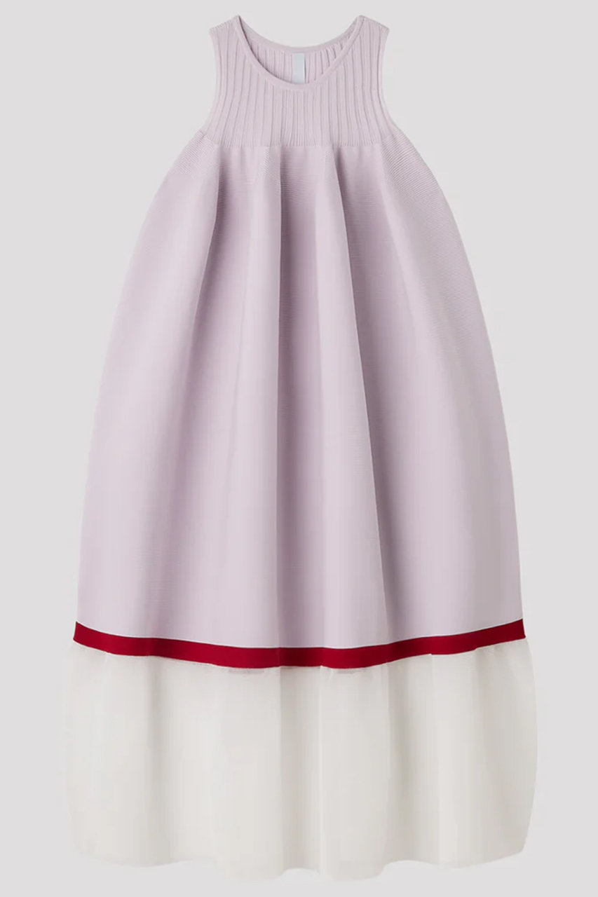 シーエフシーエル/CFCLのPOTTERY LUCENT SLEEVELESS BUST FLARE DRESS(LAVENDER FOG MULTI/CF012KH171JP00)
