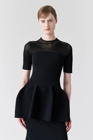 シーエフシーエル/CFCLのPOTTERY LUCENT DECOLLETAGE SHORT SLEEVE TOP(110300/110301)