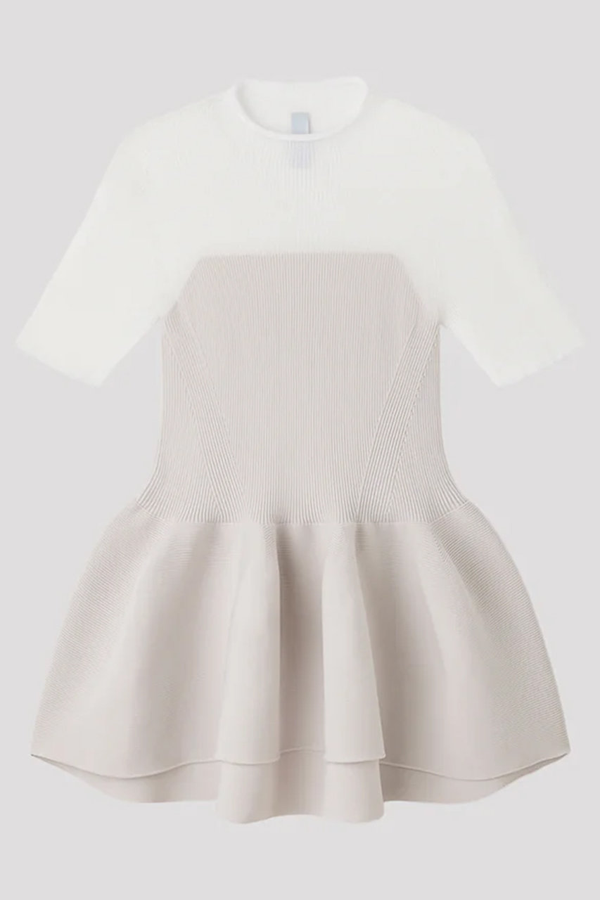 シーエフシーエル/CFCLのPOTTERY LUCENT DECOLLETAGE SHORT SLEEVE TOP(LINEN BEIGE MULTI/CF012KN023JP00)