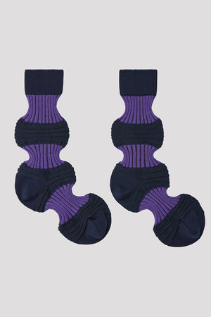 シーエフシーエル/CFCLのGARTER RIB SOCKS(140700/140701)
