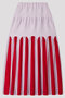 ARCHED FLARE SKIRT シーエフシーエル/CFCL LAVENDER FOG MULTI