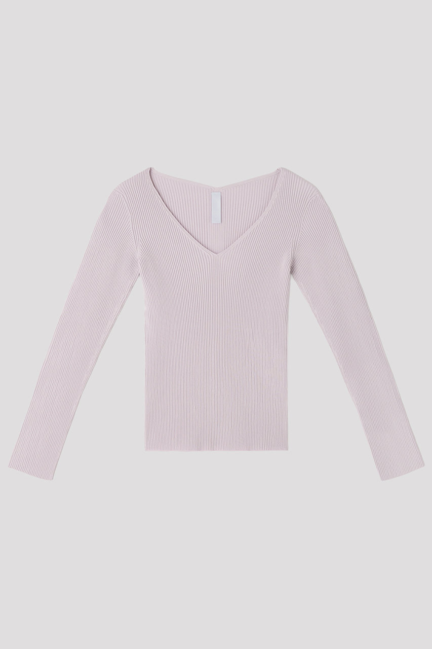 シーエフシーエル/CFCLのPORTRAIT V-NECK LONG SLEEVE TOP(LAVENDER FOG/CF012KN217JP00)