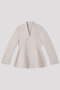 MILAN COLLARLESS FLARE JACKET シーエフシーエル/CFCL LINEN BEIGE