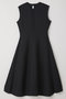 MILAN FLARE LONG VEST DRESS フレアロングベストワンピース シーエフシーエル/CFCL BLACK