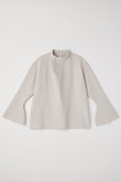 SOFT MILAN WRAP COLLAR FLARE SLEEVE TOP ラップカラーフレアスリーブトップ