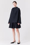 SOFT MILAN WRAP COLLAR FLARE SLEEVE TOP ラップカラーフレアスリーブトップ シーエフシーエル/CFCL
