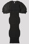FLUTED GLITTER SHORT PUFF SLEEVE DRESS シーエフシーエル/CFCL BLACK-BLACK