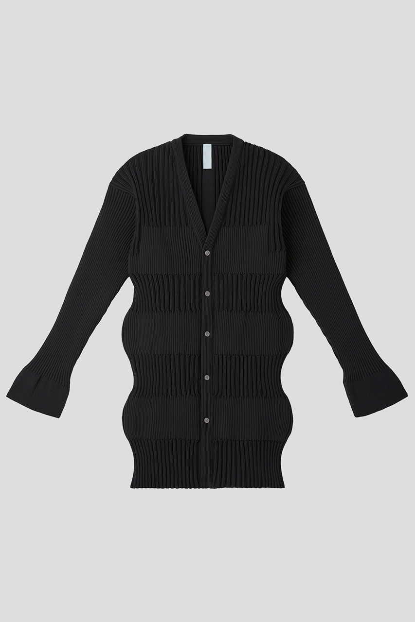 シーエフシーエル/CFCLのFLUTED LONG CARDIGAN(BLACK/CF009KE060_CF010KE120JP00)