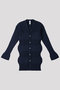 FLUTED LONG CARDIGAN シーエフシーエル/CFCL NAVY