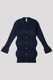 FLUTED LONG CARDIGAN
