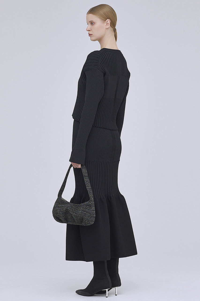 CFCL(シーエフシーエル)｜FLUTED MERMAID SKIRT/BLACK の通販