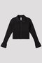 FLUTED SHIRT CARDIGAN シーエフシーエル/CFCL BLACK
