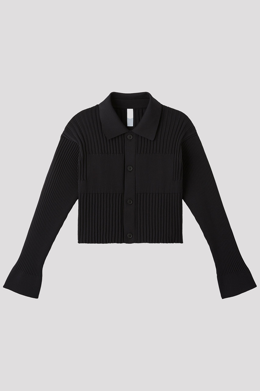 シーエフシーエル/CFCLのFLUTED SHIRT CARDIGAN(BLACK/CF009KE204SP)