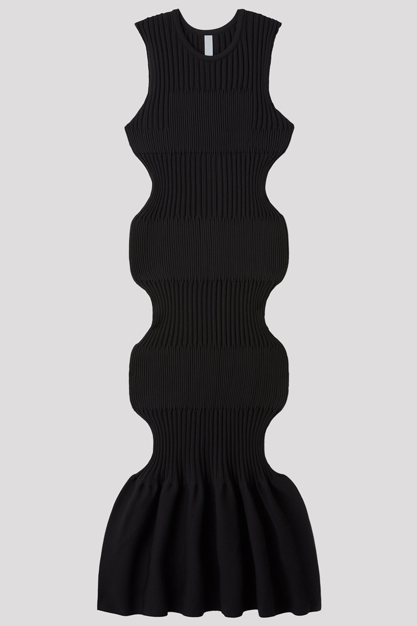 シーエフシーエル/CFCLのFLUTED SLEEVELESS MERMAID DRESS(BLACK/CF007KH109_CF012KH137JP00)