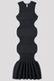 FLUTED SLEEVELESS MERMAID DRESS シーエフシーエル/CFCL SHADOW GRAY