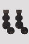 GARTER RIB GLITTER SOCKS シーエフシーエル/CFCL BLACK-GOLD