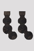 GARTER RIB GLITTER SOCKS
