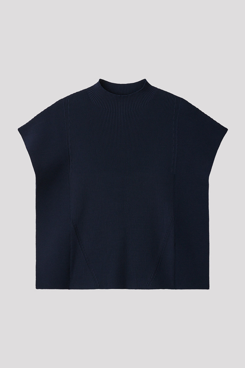 シーエフシーエル/CFCLのPORTRAIT CREASE TOP(NAVY/CF009KN052_CF011KN128JP00)
