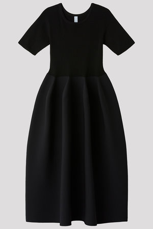 シーエフシーエル/CFCLのPOTTERY CUPRO SHORT SLEEVE DRESS(110500/110502)