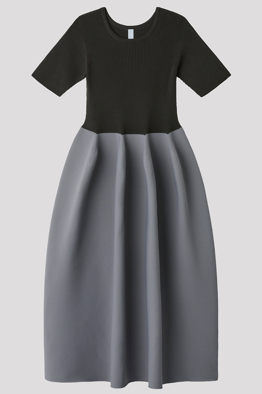 シーエフシーエル/CFCLのPOTTERY CUPRO SHORT SLEEVE DRESS(CHARCOAL-STEEL GRAY/CF006KH002)