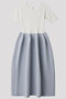 POTTERY CUPRO SHORT SLEEVE DRESS シーエフシーエル/CFCL WHITE-LIGHT GRAY
