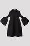 POTTERY GLITTER LONG BELL SLEEVE FLARE MINI DRESS シーエフシーエル/CFCL BLACK-BLACK
