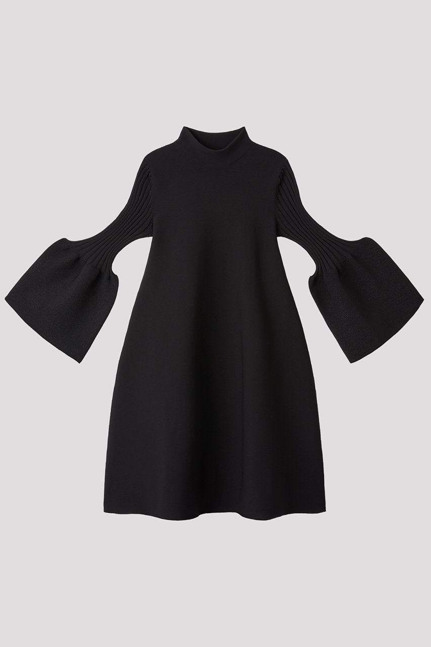 シーエフシーエル/CFCLのPOTTERY GLITTER LONG BELL SLEEVE FLARE MINI DRESS(BLACK-BLACK/CF007KH083_CF008KH084)
