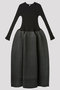 POTTERY GLITTER LONG SLEEVE DRESS シーエフシーエル/CFCL BLACK-SILVER