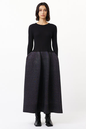 シーエフシーエル/CFCLのPOTTERY GLITTER LONG SLEEVE DRESS(110500/110502)